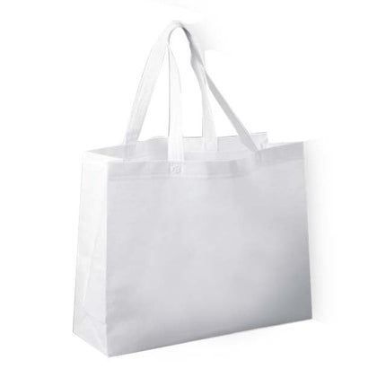 NW001 H - WhiteToolmart GiftsNon - woven Shopping Bag Horizontal - White