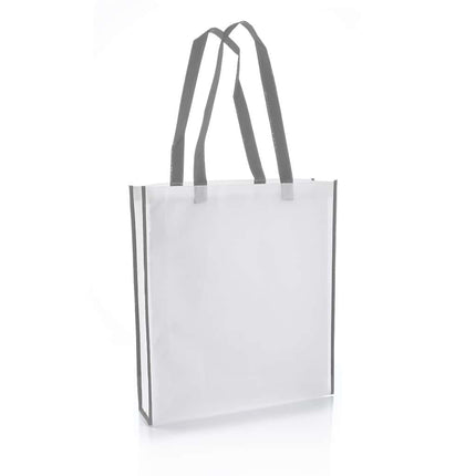 NW001 V - White/GreyToolmart GiftsNon - Woven Shopping Bag Vertical White/Grey