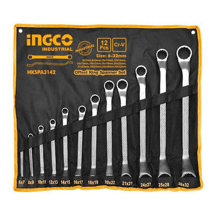 HKSPA3142INGCOOffset Ring Spanner Set 12pcs