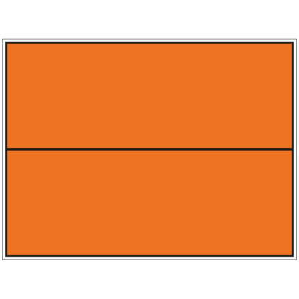 Orange Panel for Identification of Dangerous Goods Transport