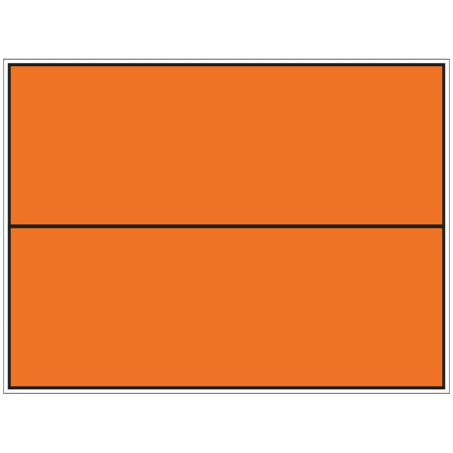 Orange Panel for Identification of Dangerous Goods Transport