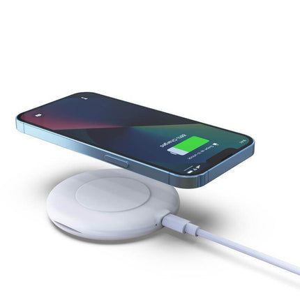 ITWC 1170Toolmart GiftsOSLO - @memorii Recycled 15W Wireless Charger Multi - Cable Set - White