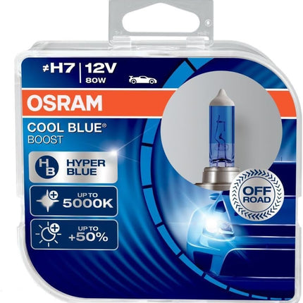 ‎62210CBB - HCBOSRAMOSRAM H7 12V 80W COOL BLUE BOOST 5000K HYPERBLUE bulbs 62210CBB - HCB | 2 units)