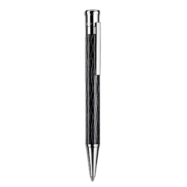 WIOTH 516Toolmart GiftsOTTO HUTT Ballpoint Pen Wave Pattern Black