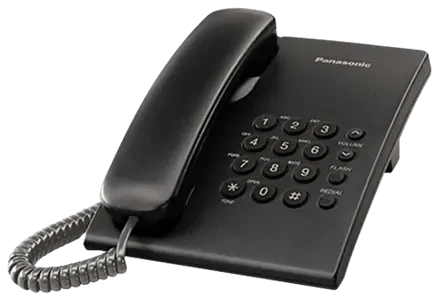 KX - TS500PanasonicPanasonic Analog Phone | KX - TS500 | Single - Line Corded Telephone