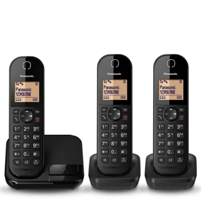 KX - TGC413PanasonicPanasonic Cordless Phone | KX - TGC413 | Digital Cordless Phone with 3 Handsets and Caller ID