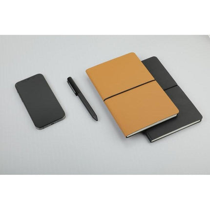 NBSN 5152Toolmart GiftsPEJA - Santhome A5 Recycled PU Soft Cover Notebook - Black