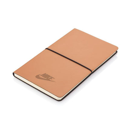 NBSN 5153Toolmart GiftsPEJA - Santhome A5 Recycled PU Soft Cover Notebook - Tan