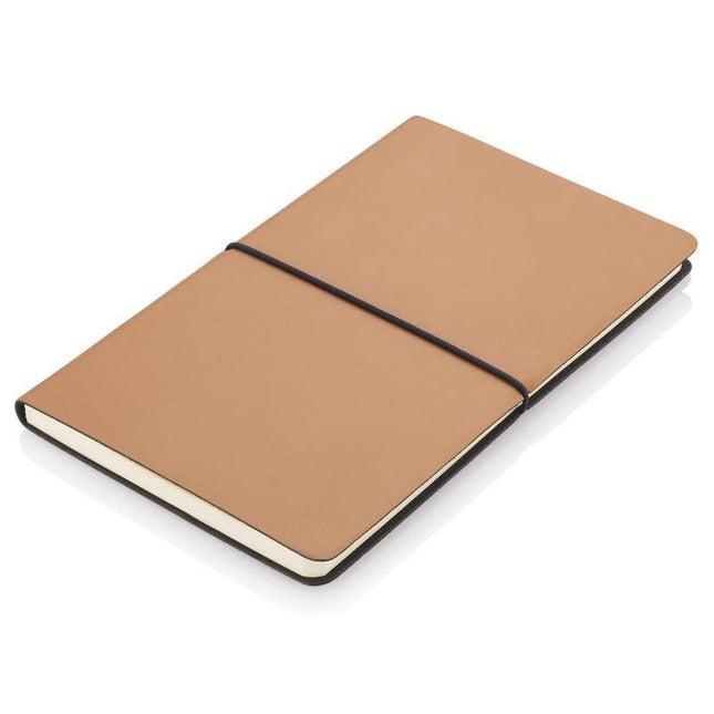 NBSN 5153Toolmart GiftsPEJA - Santhome A5 Recycled PU Soft Cover Notebook - Tan