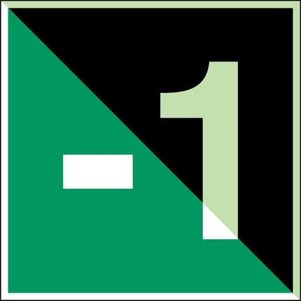 Glowinthedark safety sign