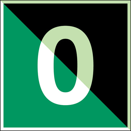 Glowinthedark safety sign
