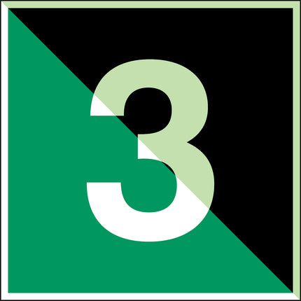 Glowinthedark safety sign