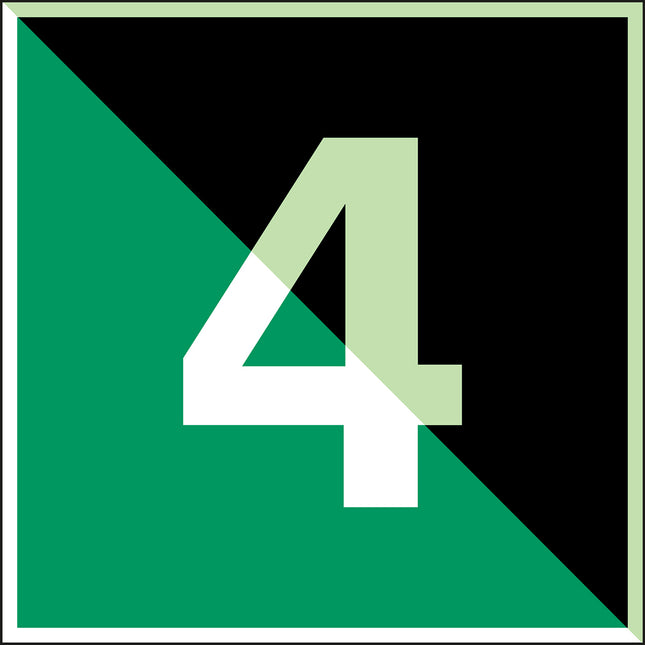 Glowinthedark safety sign