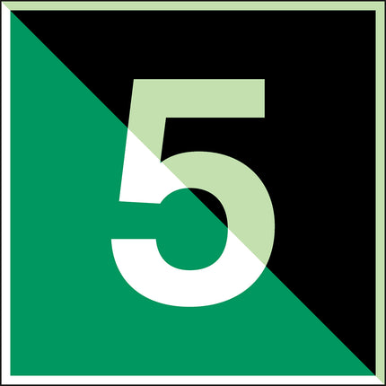 Glowinthedark safety sign