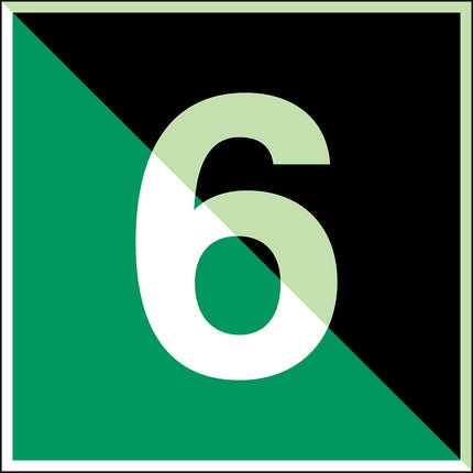 Glowinthedark safety sign