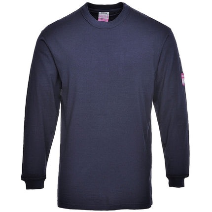 FR Anti-Static Long Sleeve T-Shirt / underwear Navy Blue | FR11