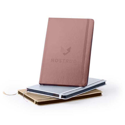 NBMK 103Toolmart GiftsPU A5 Notepad In Metallic Bronze Color