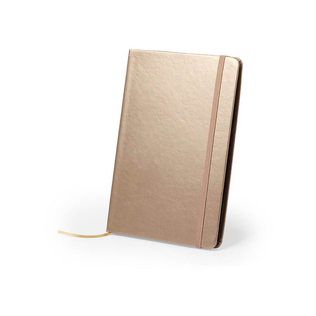 NBMK 102Toolmart GiftsPU A5 Notepad In Metallic Gold Color