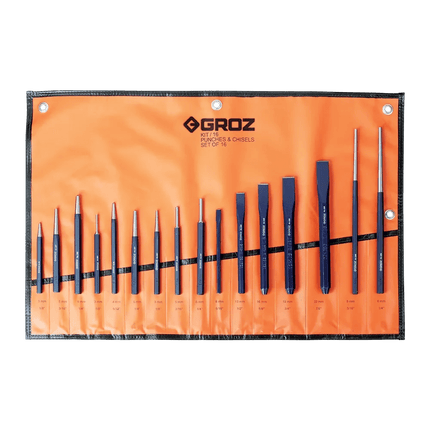 8901486330020grozPunch and Chisel Set | KIT 16 ST | 16 Piece