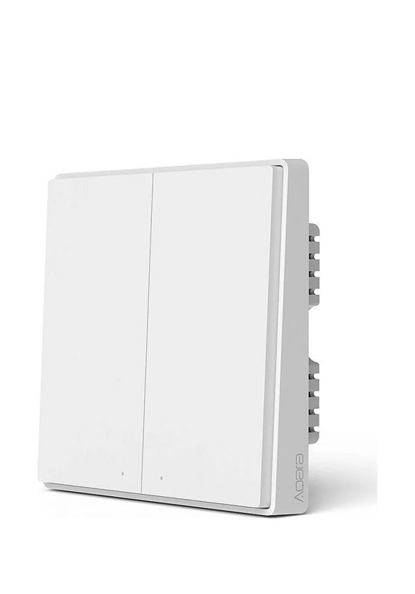 Aqara,QBKG22M,AQARA Smart Wall Switch D1(No Neutral. Double Rocket) | QBKG22M