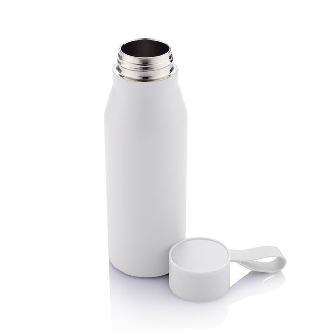 DWHL 3173Toolmart GiftsR - NEBRA - CHANGE Collection Recycled Stainless Steel Vacuum Bottle - White