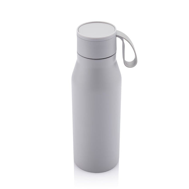 DWHL 3175Toolmart GiftsR - NEBRA - CHANGE Collection Recycled Stainless Steel Vacuum Bottle with Loop - Grey