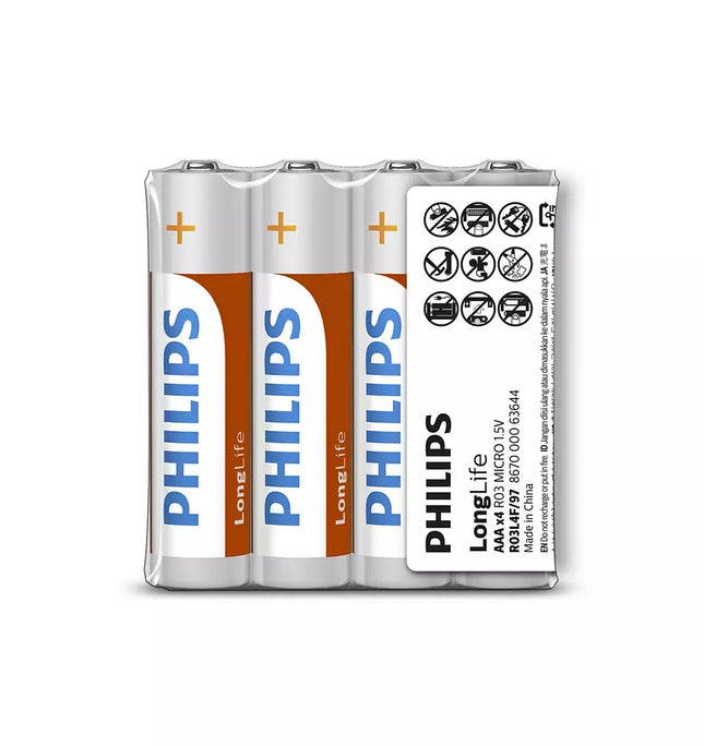 Philips LongLife Battery R03L4F/97 | Toolmart