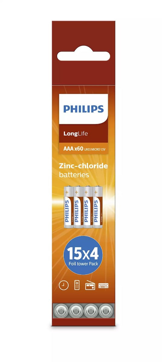 Philips LongLife Battery R03L60T/97 | Toolmart