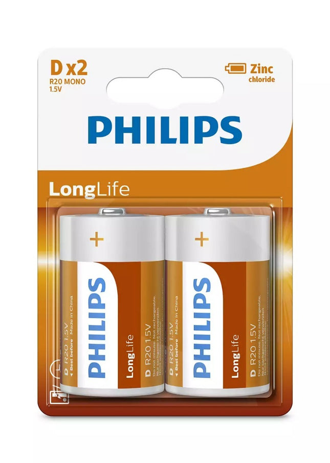 Philips LongLife Battery R20L2B/97 | Toolmart