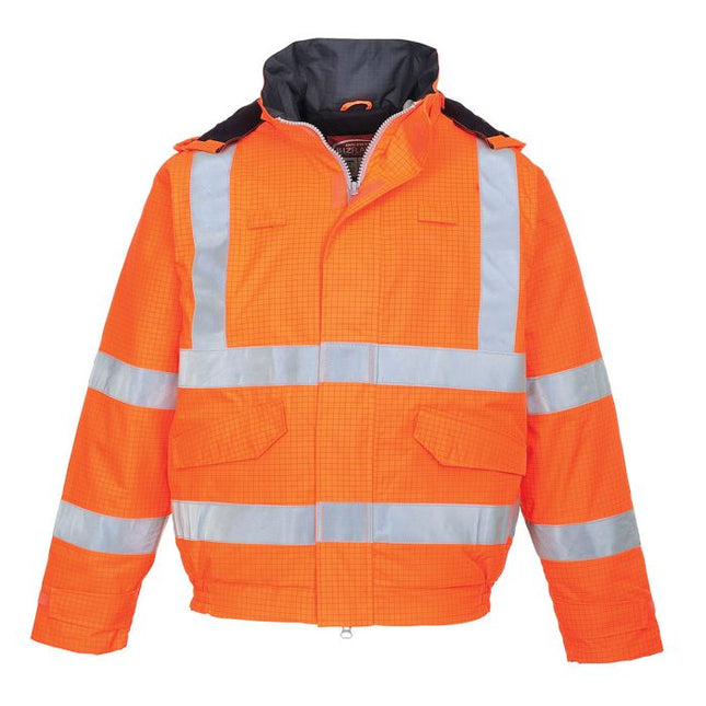 S773 - XSPortwestRain Hi - Vis Antistatic FR Bomber Jacket orange | S773