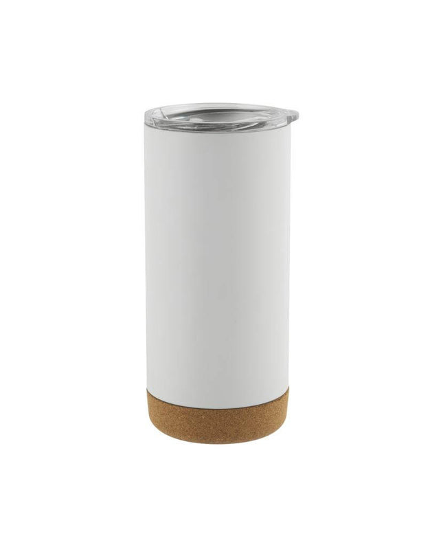 DWGL 3108Toolmart GiftsRASTATT - Giftology Insulated Mug / Tumbler with Cork Base - White