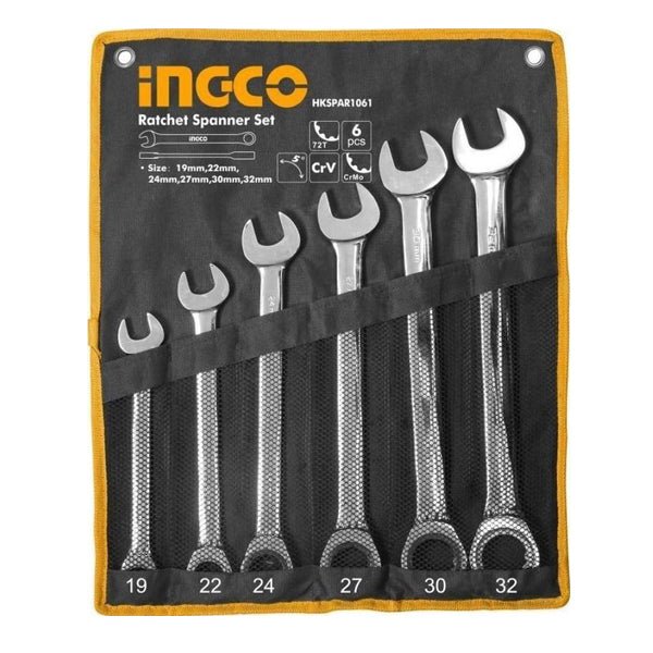 HKSPAR1061INGCORatchet Spanner Set 6pcs