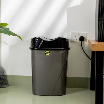 Royalford 8.5L Plastic Dust Bin with Swing Lid | RF10114 , 6294016416618