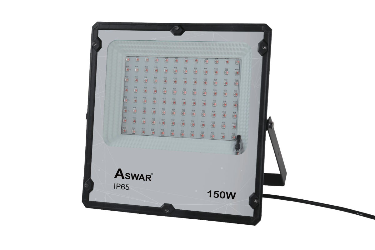 Anowar Led Aswar AS-LED-F150W-RGB RGB LED Projector Multi Color 150 Watts ...