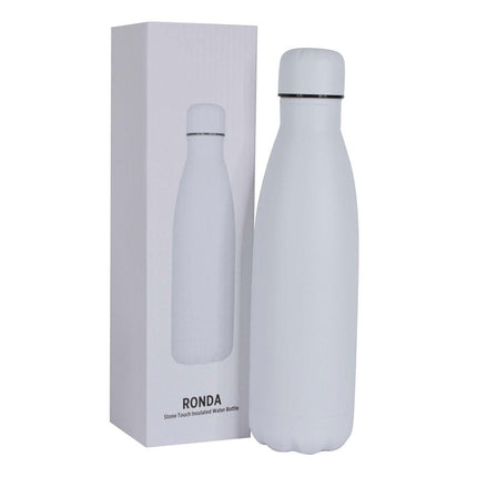 DWGL 3130Toolmart GiftsRONDA - Stone Touch Insulated Water Bottle - White