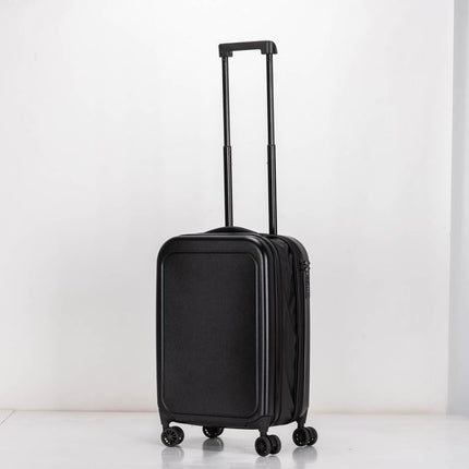 TBSN 2139Toolmart GiftsROSTOCK - SANTHOME Foldable Cabin Trolley Bag - Black Matt Finish