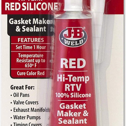 31314J - B WeldingRTV Silicone Gasket Maker and Sealant - Red - 3 oz | 31314