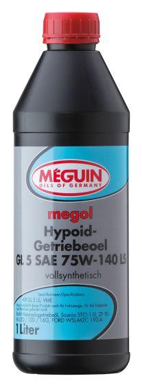 Meguin, 3536, megol Hypoid-Getriebeoel GL5 | SAE 75W-140 LS