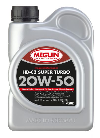 Meguin, 4627, megol Motorenoel HD-C3 Super Turbo SAE 20W-50