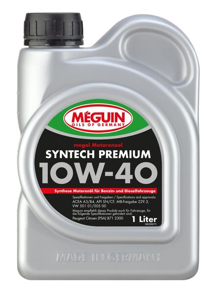 Meguin, 9600, megol Motorenoel Syntech Premium | SAE 10W-40