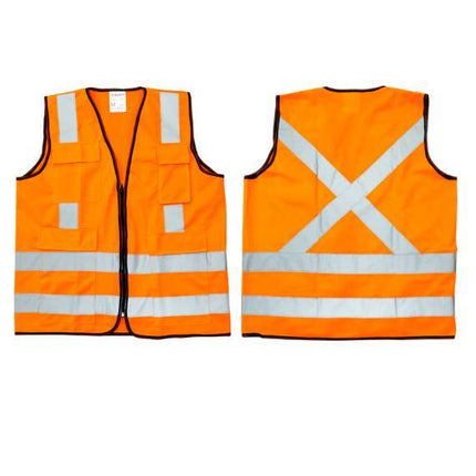 1899910401 - SWurthSAFETY VEST 120GSM FABRIC 4 REFLECTIVE BAND