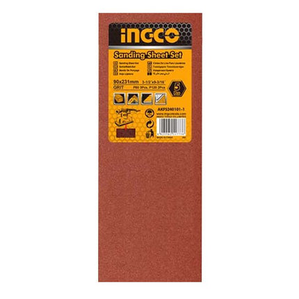 AKFS264115INGCOSanding Sheet 5pcs Set 264x115mm