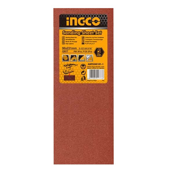 AKFS240101INGCOSanding Sheet For Orbital Sander 90x240mm