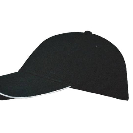 SC 105 - Black/WhiteToolmart GiftsSanthome Nu - Fit® Performance Stretch - Fitted Cap - Black / White