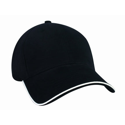 SC 105 - Black/WhiteToolmart GiftsSanthome Nu - Fit® Performance Stretch - Fitted Cap - Black / White