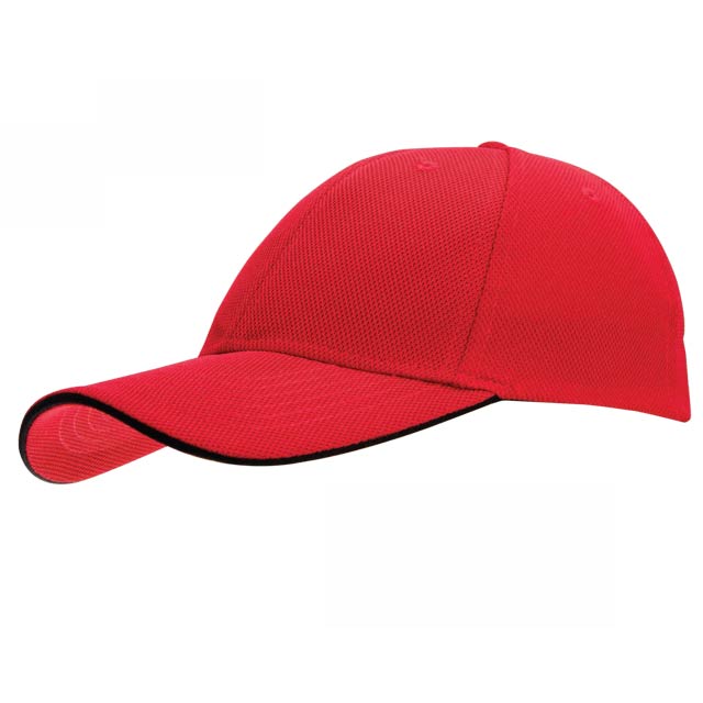 SC 105 - Red / BlackToolmart GiftsSanthome Nu - Fit® Performance Stretch - Fitted Cap - Red / Black