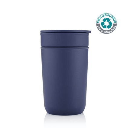 DWHL 3164Toolmart GiftsSAVONA - Hans Larsen Premium Ceramic Tumbler With Recycled Protective Sleeve - Blue