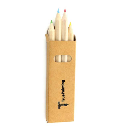 STMK 139Toolmart GiftsSet of 4 Wooden Pencils With Hexagonal Body