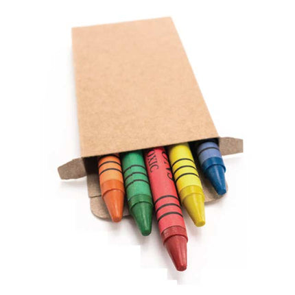 STMK 137Toolmart GiftsSet Of 6 Crayons In Natural Cardboard Box.