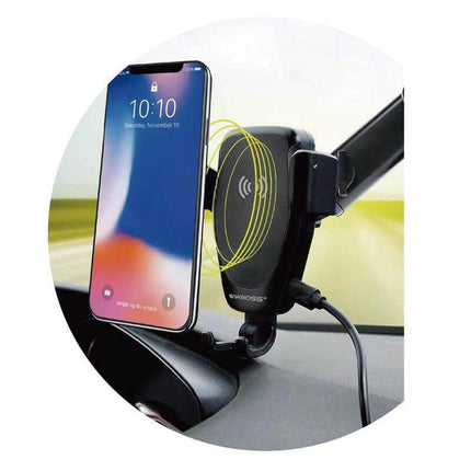 ITSK 1174Toolmart GiftsSKROSS Car Holder & Wireless Charger - Black